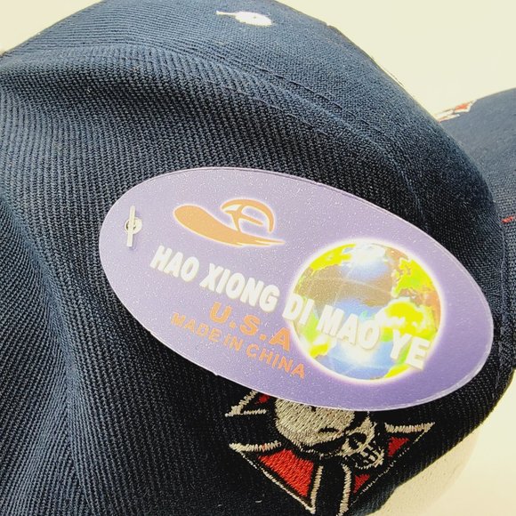 Skull - Red White & Blue - Baseball Cap - ‎ 100% Cotton - NWT - Picture 5 of 6